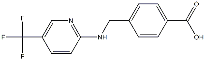 4-({[5-(trifluoromethyl)pyridin-2-yl]amino}methyl)benzoic acid Structure