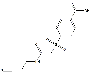 4-({2-[(2-cyanoethyl)amino]-2-oxoethyl}sulfonyl)benzoic acid