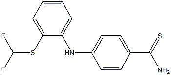 4-({2-[(difluoromethyl)sulfanyl]phenyl}amino)benzene-1-carbothioamide