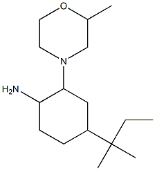 4-(1,1-Dimethyl-propyl)-2-(2-methyl-morpholin-4-yl)-cyclohexylamine Structure