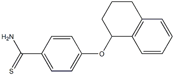 4-(1,2,3,4-tetrahydronaphthalen-1-yloxy)benzene-1-carbothioamide|