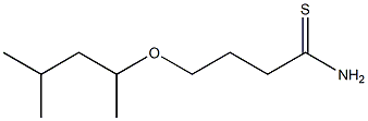 4-(1,3-dimethylbutoxy)butanethioamide 结构式