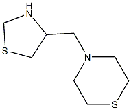 4-(1,3-thiazolidin-4-ylmethyl)thiomorpholine Structure