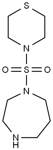 4-(1,4-diazepane-1-sulfonyl)thiomorpholine Structure