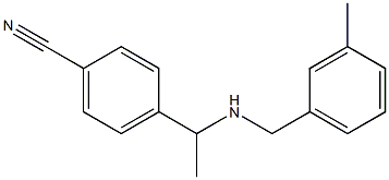 4-(1-{[(3-methylphenyl)methyl]amino}ethyl)benzonitrile Structure