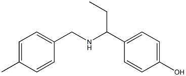 4-(1-{[(4-methylphenyl)methyl]amino}propyl)phenol