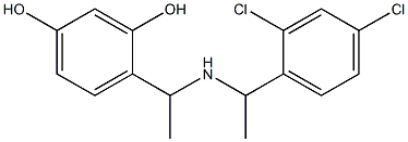 4-(1-{[1-(2,4-dichlorophenyl)ethyl]amino}ethyl)benzene-1,3-diol|