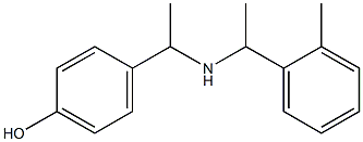 4-(1-{[1-(2-methylphenyl)ethyl]amino}ethyl)phenol Struktur