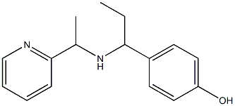 4-(1-{[1-(pyridin-2-yl)ethyl]amino}propyl)phenol|