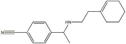 4-(1-{[2-(cyclohex-1-en-1-yl)ethyl]amino}ethyl)benzonitrile 结构式