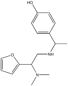 4-(1-{[2-(dimethylamino)-2-(furan-2-yl)ethyl]amino}ethyl)phenol