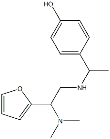 4-(1-{[2-(dimethylamino)-2-(furan-2-yl)ethyl]amino}ethyl)phenol|