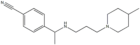  4-(1-{[3-(4-methylpiperidin-1-yl)propyl]amino}ethyl)benzonitrile