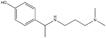4-(1-{[3-(dimethylamino)propyl]amino}ethyl)phenol Structure