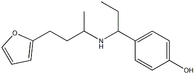 4-(1-{[4-(furan-2-yl)butan-2-yl]amino}propyl)phenol|