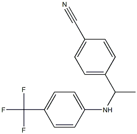  4-(1-{[4-(trifluoromethyl)phenyl]amino}ethyl)benzonitrile