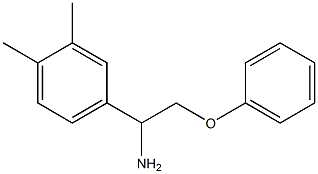 4-(1-amino-2-phenoxyethyl)-1,2-dimethylbenzene Struktur