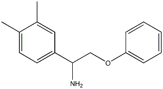 4-(1-amino-2-phenoxyethyl)-1,2-dimethylbenzene Structure