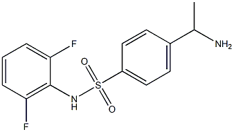 4-(1-aminoethyl)-N-(2,6-difluorophenyl)benzene-1-sulfonamide|