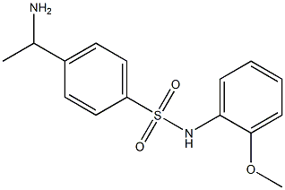 4-(1-aminoethyl)-N-(2-methoxyphenyl)benzene-1-sulfonamide