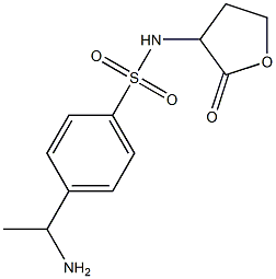 4-(1-aminoethyl)-N-(2-oxooxolan-3-yl)benzene-1-sulfonamide 结构式