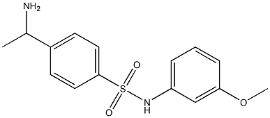 4-(1-aminoethyl)-N-(3-methoxyphenyl)benzene-1-sulfonamide