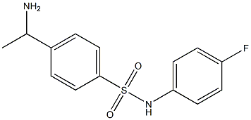 4-(1-aminoethyl)-N-(4-fluorophenyl)benzene-1-sulfonamide|