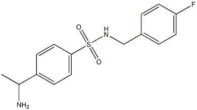  4-(1-aminoethyl)-N-[(4-fluorophenyl)methyl]benzene-1-sulfonamide