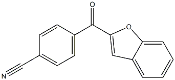 4-(1-benzofuran-2-ylcarbonyl)benzonitrile,,结构式