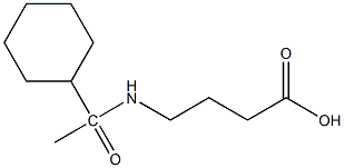 4-(1-cyclohexylacetamido)butanoic acid Structure