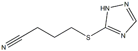 4-(1H-1,2,4-triazol-5-ylsulfanyl)butanenitrile Struktur