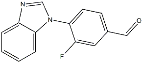 4-(1H-1,3-benzodiazol-1-yl)-3-fluorobenzaldehyde,,结构式