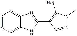 4-(1H-1,3-benzodiazol-2-yl)-1-methyl-1H-pyrazol-5-amine Structure