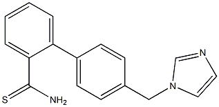 4'-(1H-imidazol-1-ylmethyl)-1,1'-biphenyl-2-carbothioamide 化学構造式