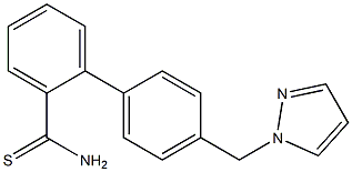 4'-(1H-pyrazol-1-ylmethyl)-1,1'-biphenyl-2-carbothioamide Structure