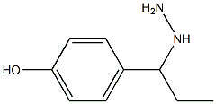 4-(1-hydrazinylpropyl)phenol Structure