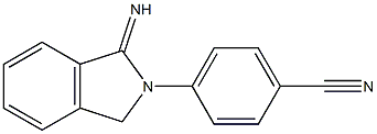 4-(1-imino-2,3-dihydro-1H-isoindol-2-yl)benzonitrile Structure