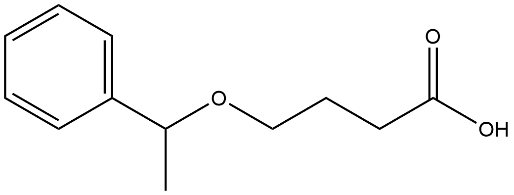 4-(1-phenylethoxy)butanoic acid Structure