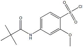 4-(2,2-dimethylpropanamido)-2-methoxybenzene-1-sulfonyl chloride