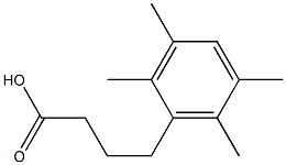 4-(2,3,5,6-tetramethylphenyl)butanoic acid Structure