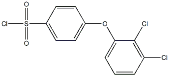 4-(2,3-dichlorophenoxy)benzene-1-sulfonyl chloride,,结构式