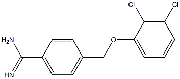 4-(2,3-dichlorophenoxymethyl)benzene-1-carboximidamide,,结构式