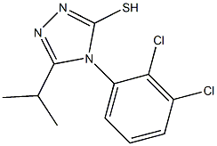 4-(2,3-dichlorophenyl)-5-(propan-2-yl)-4H-1,2,4-triazole-3-thiol Struktur