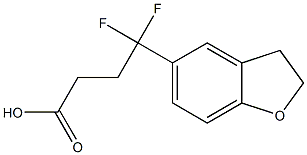 4-(2,3-dihydro-1-benzofuran-5-yl)-4,4-difluorobutanoic acid Structure