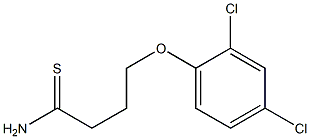 4-(2,4-dichlorophenoxy)butanethioamide 化学構造式