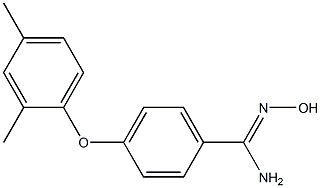 4-(2,4-dimethylphenoxy)-N'-hydroxybenzene-1-carboximidamide Structure