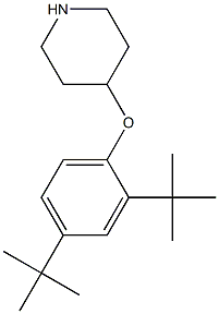 4-(2,4-di-tert-butylphenoxy)piperidine Struktur