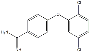 4-(2,5-dichlorophenoxy)benzene-1-carboximidamide,,结构式