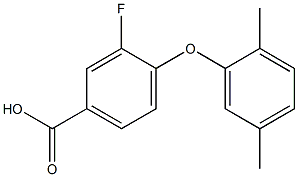 4-(2,5-dimethylphenoxy)-3-fluorobenzoic acid Structure