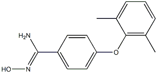 4-(2,6-dimethylphenoxy)-N'-hydroxybenzene-1-carboximidamide Structure